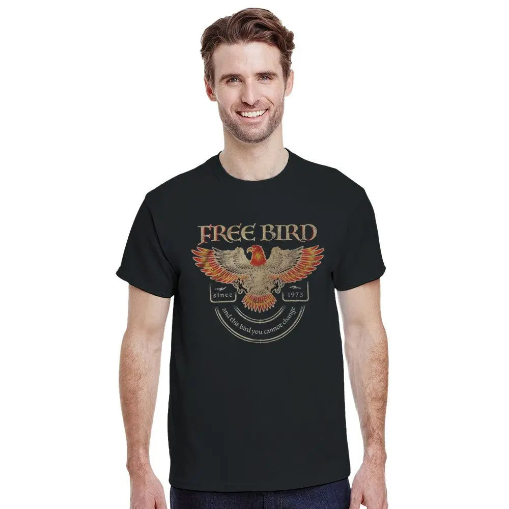 Free Bird Vintage T-Shirt - Classic Rock Tee - Retro Eagle Graphic - 70s Rock Band Shirt - Clothing Empire