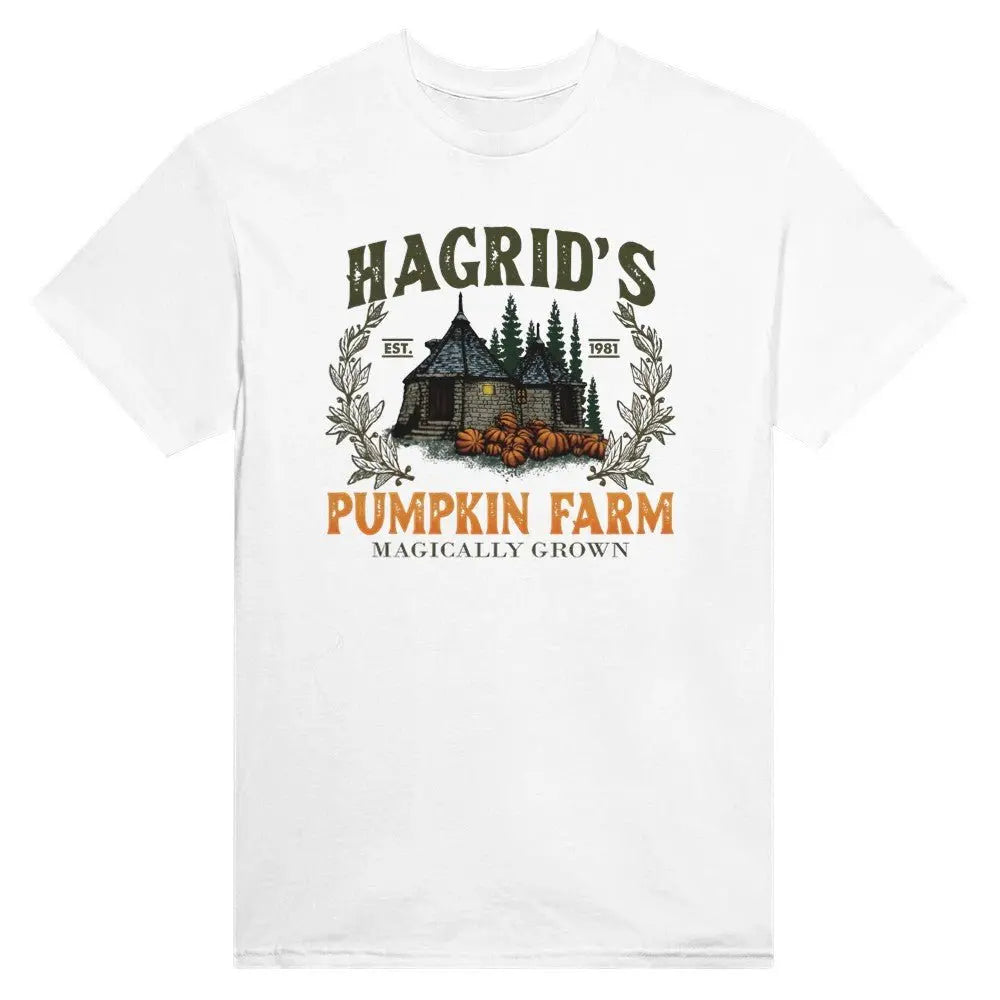 Hagrid's Pumpkin Farm T-Shirt - Halloween Pumpkin Graphic Tee - Magical Cottage Shirt - Clothing Empire